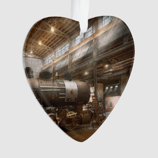 Locomotief - Locomotief reparatiewerkplaats Ornament (voorkant)