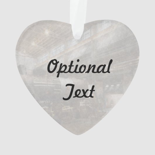 Locomotief - Locomotief reparatiewerkplaats Ornament (achterkant)