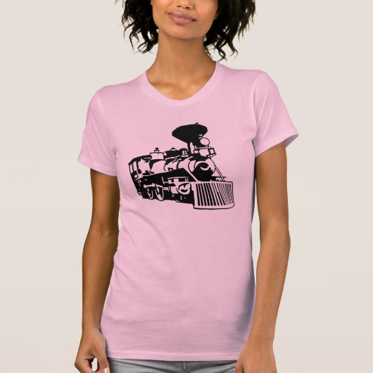 locomotief met stoomtrein t-shirt (Voorkant)
