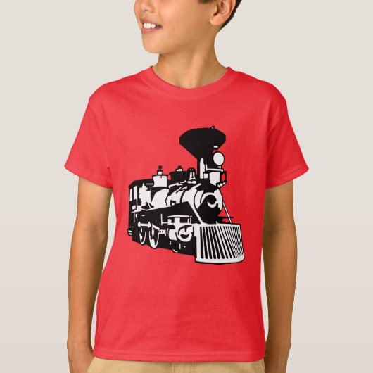 locomotief met stoomtrein t-shirt (Voorkant)