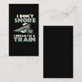 Locomotief model Treingeleider Visitekaartje (Voorkant / Achterkant)