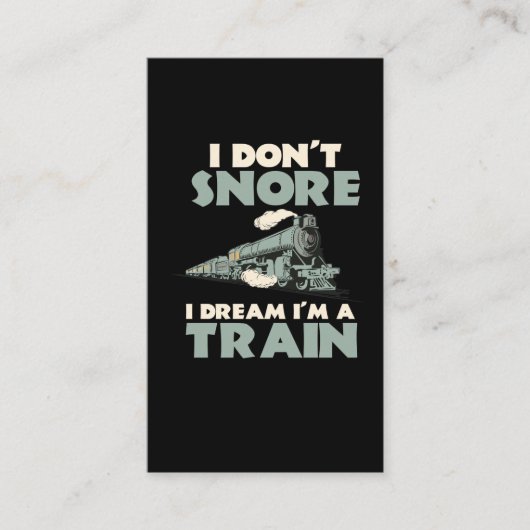 Locomotief model Treingeleider Visitekaartje (Voorkant)