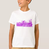 Locomotief - Paars T-shirt (Voorkant)