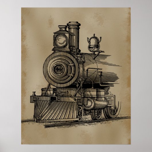 locomotief poster (Voorkant)