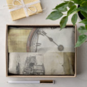  locomotief print tissuepapier (Geschenk)