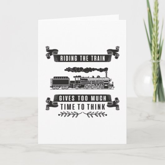 Locomotief Railroad Treinen Trein Chauffeur Gift I Kaart (Voorkant)