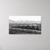  locomotief, Rocky Mountains Canvas Afdruk (Voorkant)