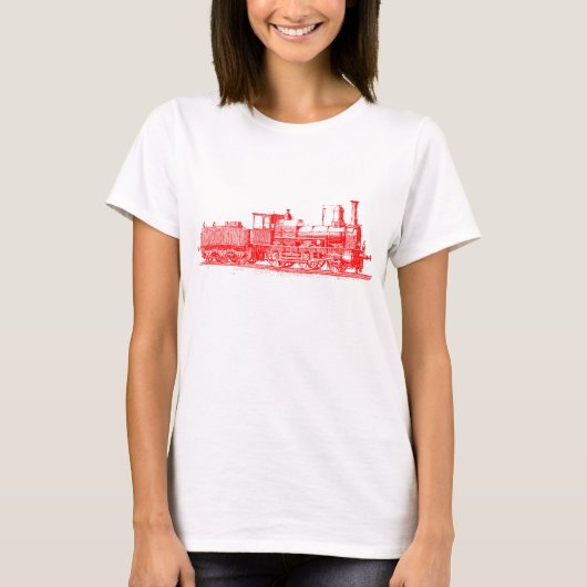 Locomotief - rood t-shirt (Voorkant)