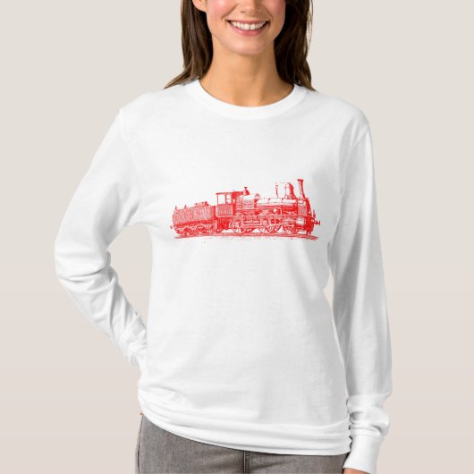 Locomotief - rood t-shirt (Voorkant)