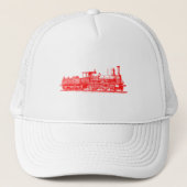 Locomotief - rood trucker pet (Voorkant)