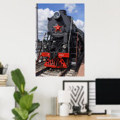 Locomotief, sovjetstoomlocomotief L-2342 "Swa... Poster (Thuiskantoor)