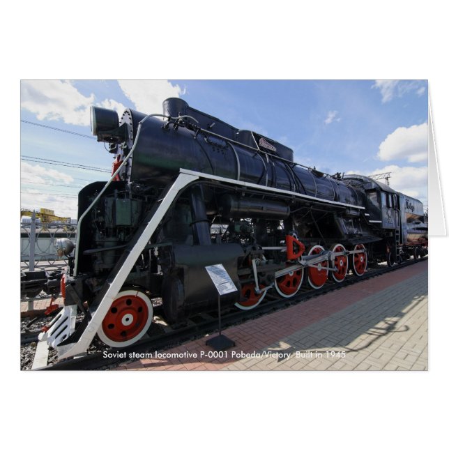 Locomotief, sovjetstoomlocomotief P-0001 Pobe... (Voorkant Horizontaal)