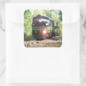 Locomotief spoorweg 903 vierkante sticker (Tas)