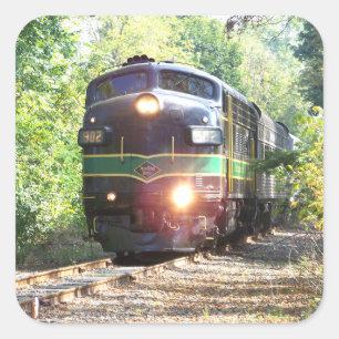 Locomotief spoorweg 903 vierkante sticker