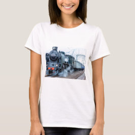 Locomotief spoorwegtrein t-shirt