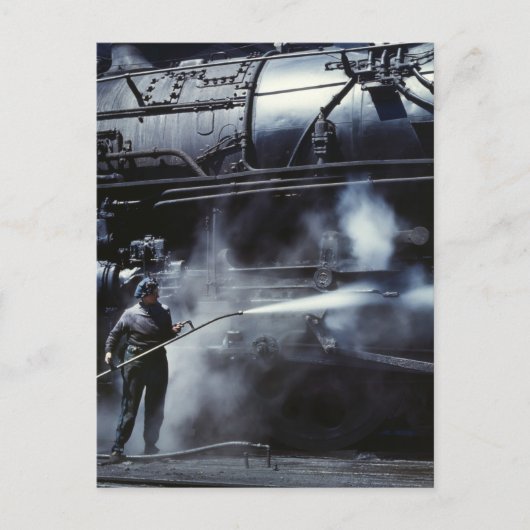 Locomotief Steam Bath: 1943 Briefkaart (Voorkant)