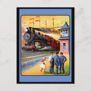 Locomotief Steam Train Briefkaart