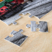 locomotief stoomlocomotief treinpuzzel legpuzzel (Zijkant)