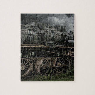 locomotief stoommachine trein rail spoorweg legpuzzel