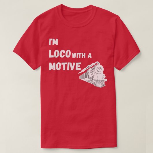LOCOMOTIEF trein 4 T-shirt (Design voorkant)