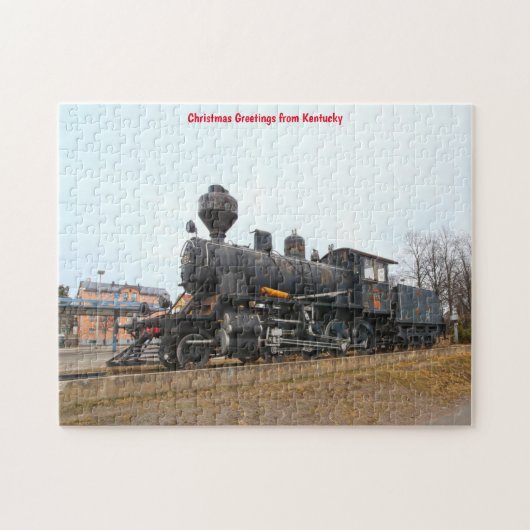 Locomotief Trein Kentucky. Legpuzzel (Horizontaal)