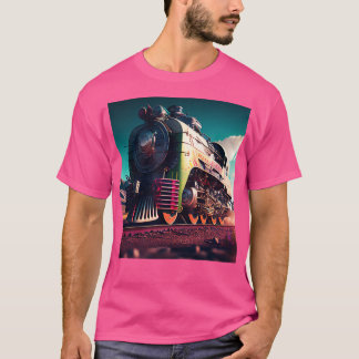 Locomotief Trein Spoorweg Railfan AI Artwo T-shirt