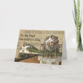 locomotief trein stoommachine Vaderdag Kaart (Voorkant)