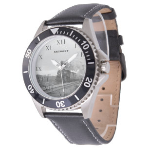 Locomotief Trein Verjaardag Zwart Reizen Horloge