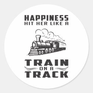 Locomotief Treinen Railroad Driver Gift Idee Ronde Sticker
