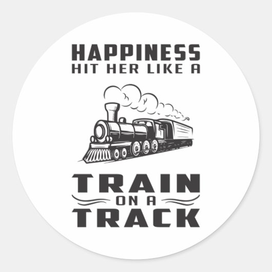 Locomotief Treinen Railroad Driver Gift Idee Ronde Sticker (Voorkant)