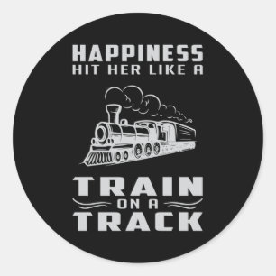 Locomotief Treinen Railroad Driver Grappig cadeau Ronde Sticker