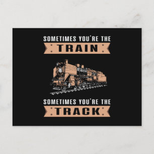 Locomotief Treinen Treinmachinist Railroad Grappig Briefkaart