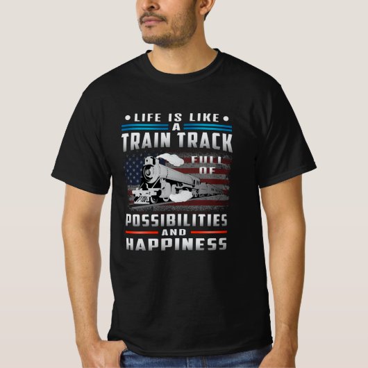 Locomotief Treinmachinist Railroad Treinen Grappig T-shirt (Voorkant)