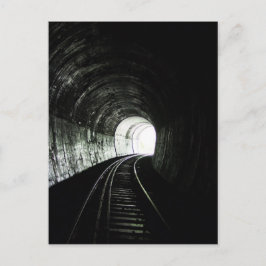 Locomotief tunnel briefkaart