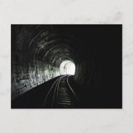 Locomotief tunnel briefkaart