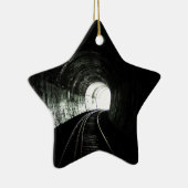 Locomotief tunnel keramisch ornament (Rechts)