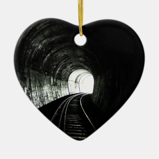 Locomotief tunnel keramisch ornament (Voorkant)