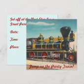 Locomotief Uitnodiging (Voorkant / Achterkant)