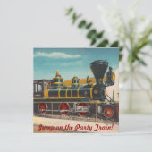 Locomotief Uitnodiging (Staand voorkant)