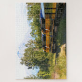 locomotief van de spoorweg Alaska & berg Legpuzzel (Verticaal)