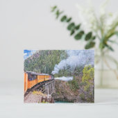 Locomotief van de spoorweg Durango en Silverton Briefkaart (Staand voorkant)