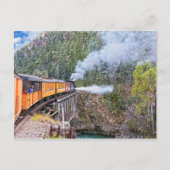 Locomotief van de spoorweg Durango en Silverton Briefkaart (Voorkant)