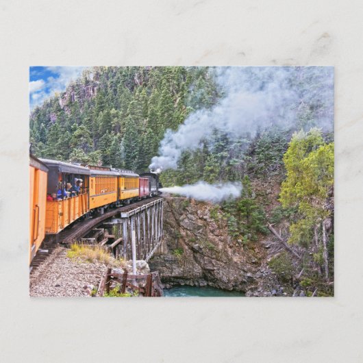 Locomotief van de spoorweg Durango en Silverton Briefkaart (Voorkant)