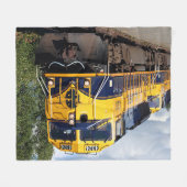 locomotief van het spoor Alaska Fleece Deken (Voorkant (Horizontaal))
