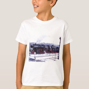 locomotief voor de stoomtrein t-shirt