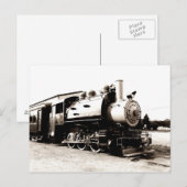 locomotief voor een stoomtrein briefkaart (Voorkant / Achterkant)