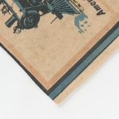 Locomotiefkaart van de Verenigde Staten Fleece Deken (Hoek)