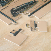 Locomotiefkaart van de Verenigde Staten Legpuzzel (Zijkant)