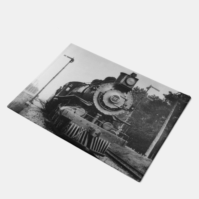 locomotiefmotor 7373  spoor deurmat (Schuin)