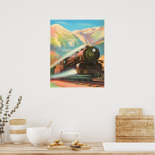 Locomotiefmotor Poster (Keuken)